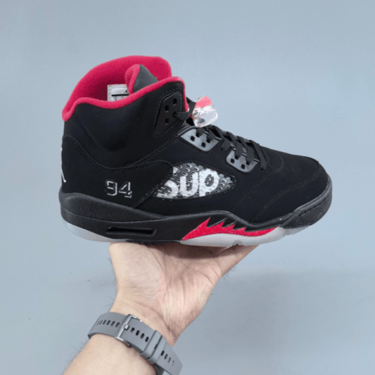 SUPREME X AIR JORDAN 5 RETRO BLACK